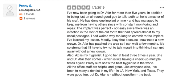 Our other 5 star reviews!