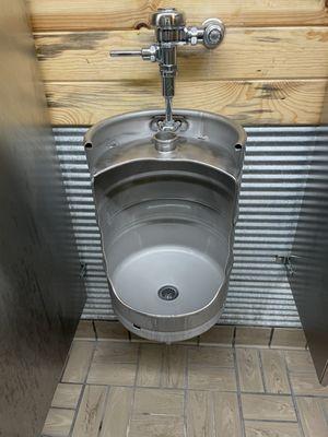 Half keg toilet