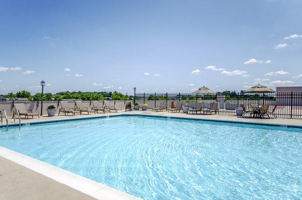 You won't find a rooftop pool in Pikesville like ours!