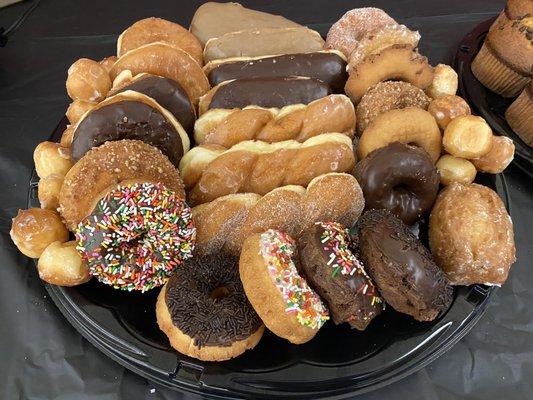 An assortment of donuts that tasted as good as they looked.