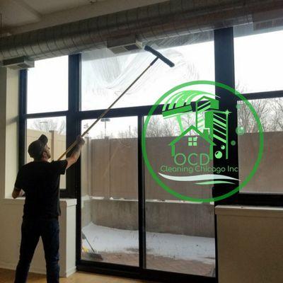 Interior window cleaning