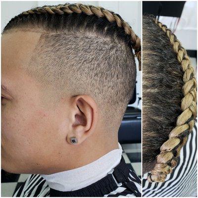 We currently do not provide braiding services, however we can line you up and give you a seamless fade!