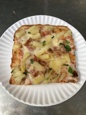 Pineapple bacon square slice