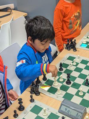 Building focus and life skills through chess! Kids at our Palo Alto classes are learning strategies to succeed on and off the board