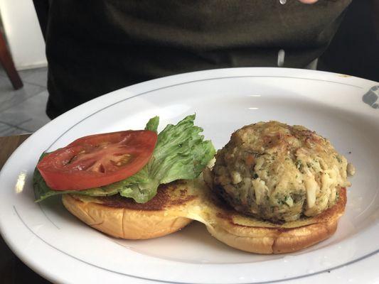 Crab cake sandwich