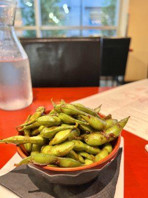 Secret menu item chili garlic edamame