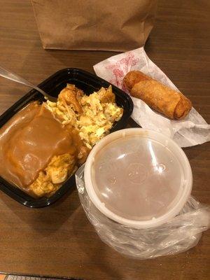 Chicken egg foo young and Egg Roll