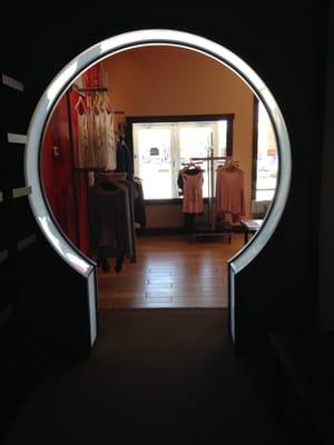 The entry to the boutique