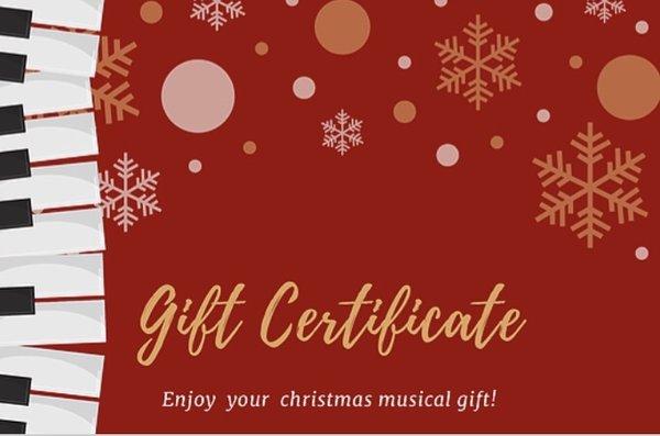 Piano lesson gift certificate available now! For more details emails us at: astoriapianolessons@gmail.com