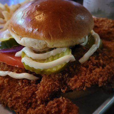 Pork tenderloin sandwich