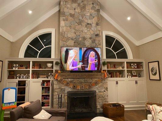 Custom home theater in Greenwich, CT.