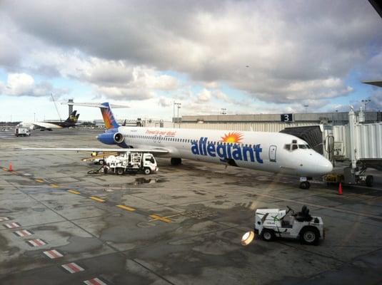 At the Oakland airport, flying to Bellingham.