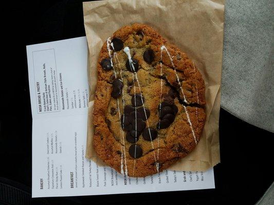 Giant chocolate chip cookies