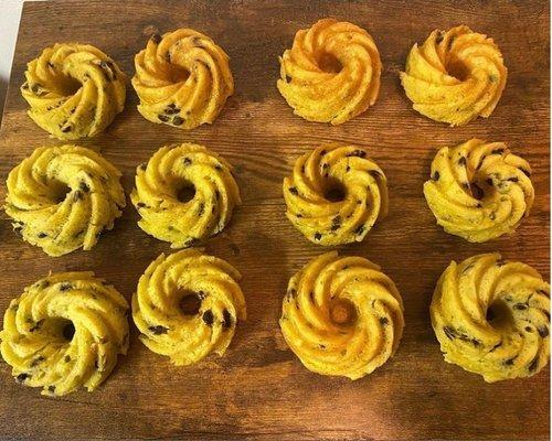 Avocado Chocolate Chip Minibundts