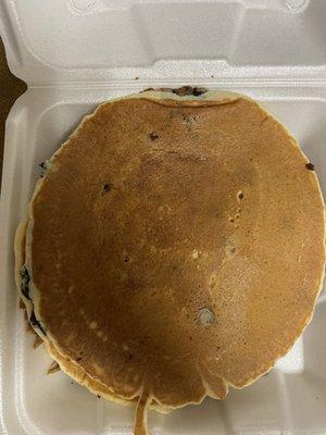 Blueberry Pancakes!! They literally fill the entire takeout container