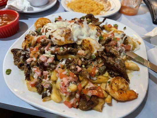 Carne Asada & Shrimp Fries