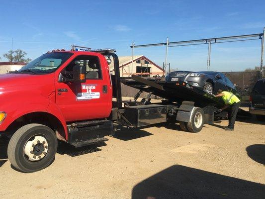 Flatbed service avail for that non driveable car or truck.