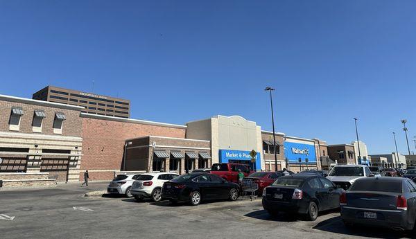 Walmart faces Forest Lane. The back side of the store faces LBJ. Abrams to the east.