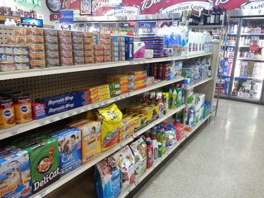 Cat food and other supplies