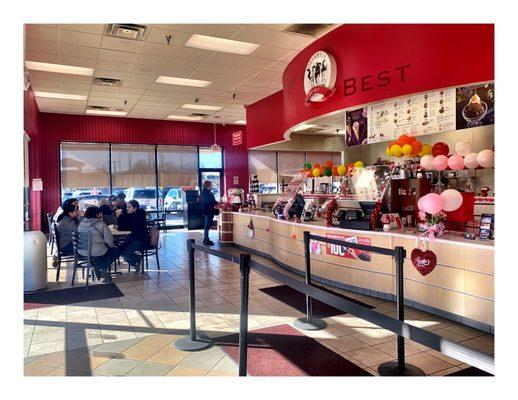 Inside Oberweis Ice Cream & Dairy Store. Quick Stop for Strawberry Shake !...Always!...My Guilty Plasure! The Bast Shake Ever! Cool!