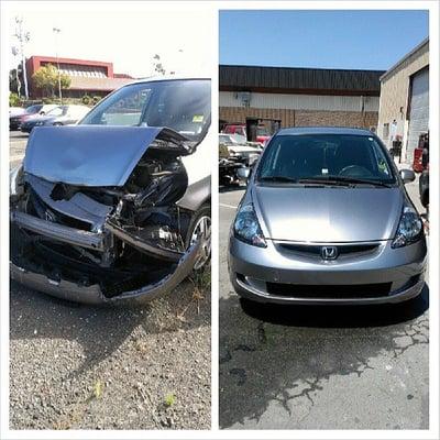 What it looked like taking to garageworks on the left, and what it looked like after on the left. Self explanatory. 5 stars!