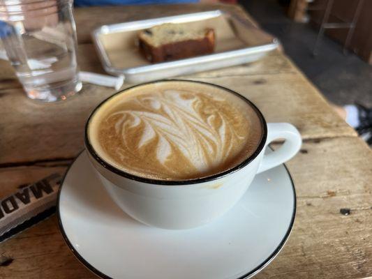 Maple butter pecan latte. And blueberry lemon loaf. So good!