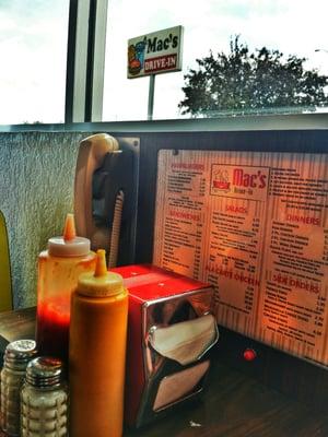 Best hamburgers, home cut fries, home made onion rings and malts in SW Nebraska. Order with the phone at your table.