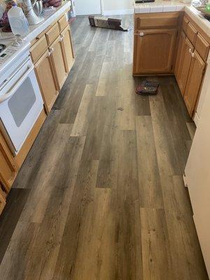 Residential vinyl planks