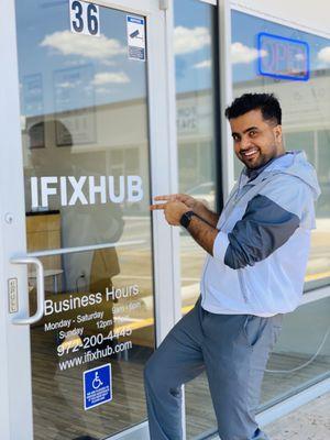 iFixhub Tech Repair Service store front dallas texas