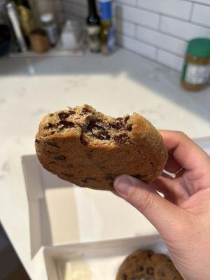 The inside of the Chocolate Chip Cookie