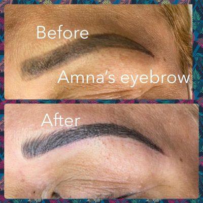 Microblading 
Only by appointment 
Done by Amna