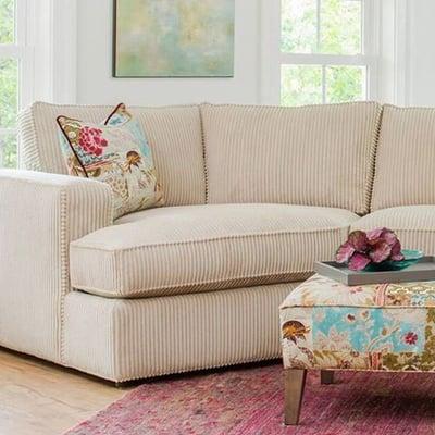 Milford sectional with Cuddle Chaise from Norwalk Furniture.