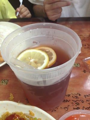 Homemade iced tea $1.50. Delicious