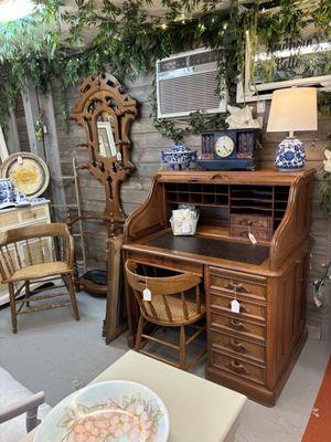 Antique roll top desk