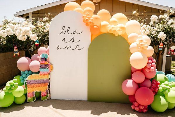 Balloon backdrop