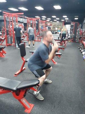 The goblet squat! Army Officer josh has the form down perfect!