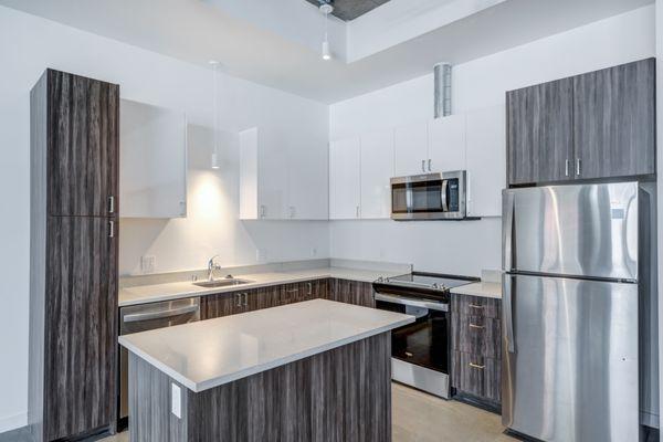 Kitchen at The Lex apartments