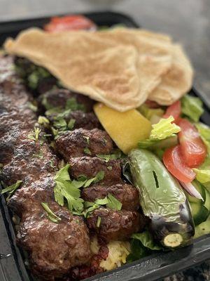 BEEF LULE KABOB Plate