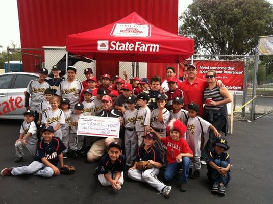 Donation for the little league