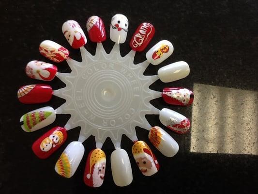 Christmas nail art design