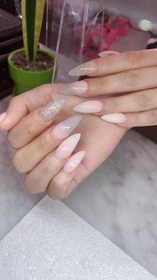 Natural ombre acrylic