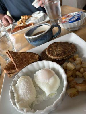 My daily breakfast- bc I'm sometimes a creature of habit. By the end of our stay, he was reciting our order to us- funny!