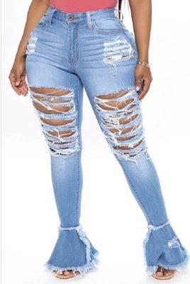 Plus Size Flare Jeans