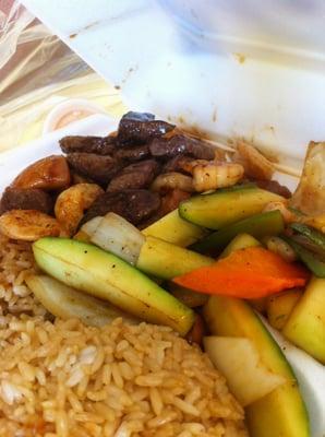 "Yummy" Steak, Shrimp & 
 Steak Bowl...