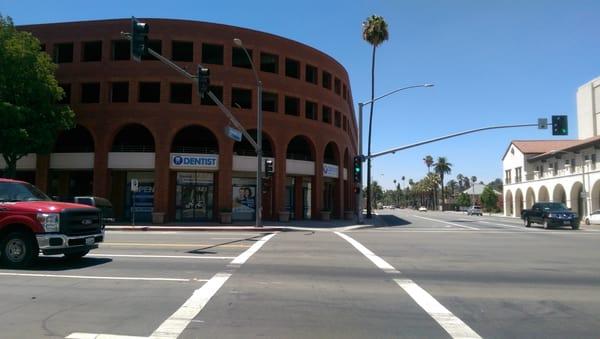 Right off the corner of Mission Inn Avenue and Market Street. Park on the side in front of the office. We will pay for your metered parking!