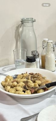 Chicken Marsala with gnocchi