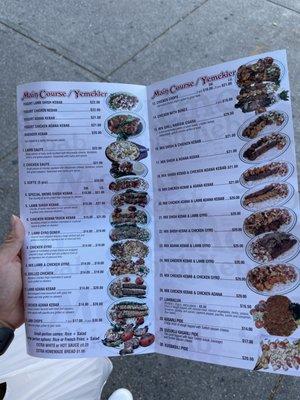 Price change in menu