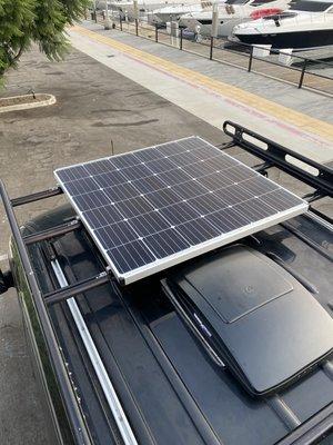 170w square solar panel