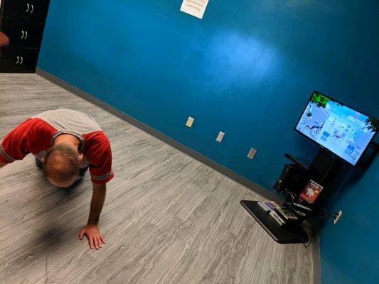 Using motion sensors, clients can track progress towards fitness!