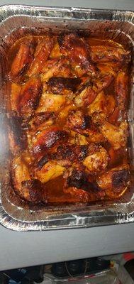 Baked hot wings